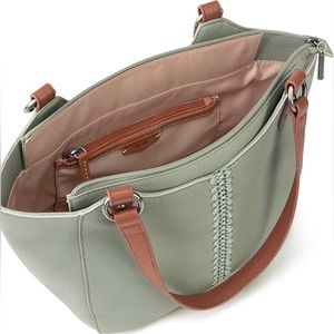THE Sak Bolinas Satchel in Meadow (a green/gray). NWT